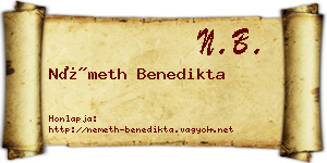 Németh Benedikta névjegykártya